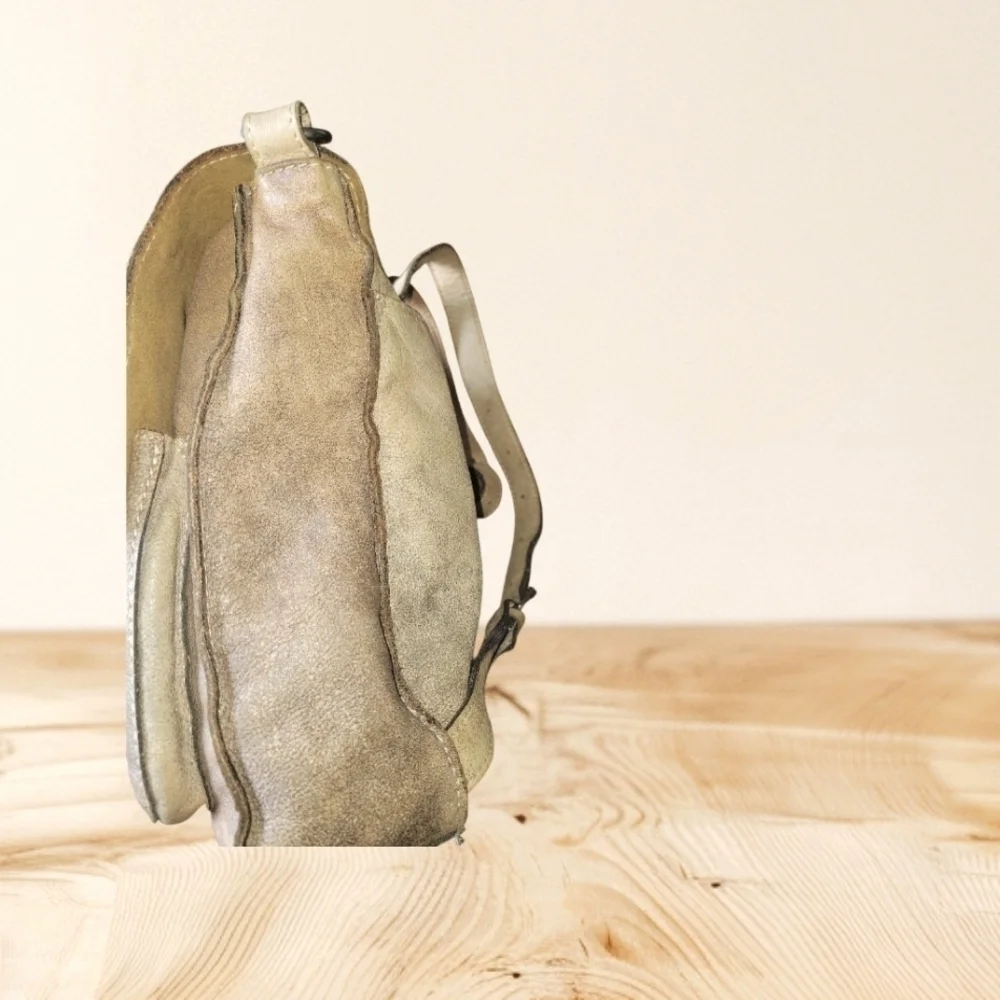Patricia Nash Armeno Stylish Tan Leather Studded Rustic Travel Backpack